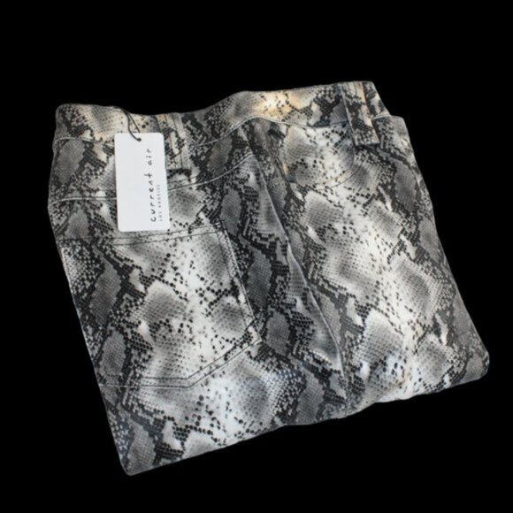 Anthropologie Current Air Lela Snakeskin Print Straight Size XS (29/31) - Picture 9 of 10
